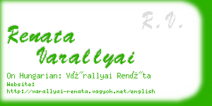 renata varallyai business card